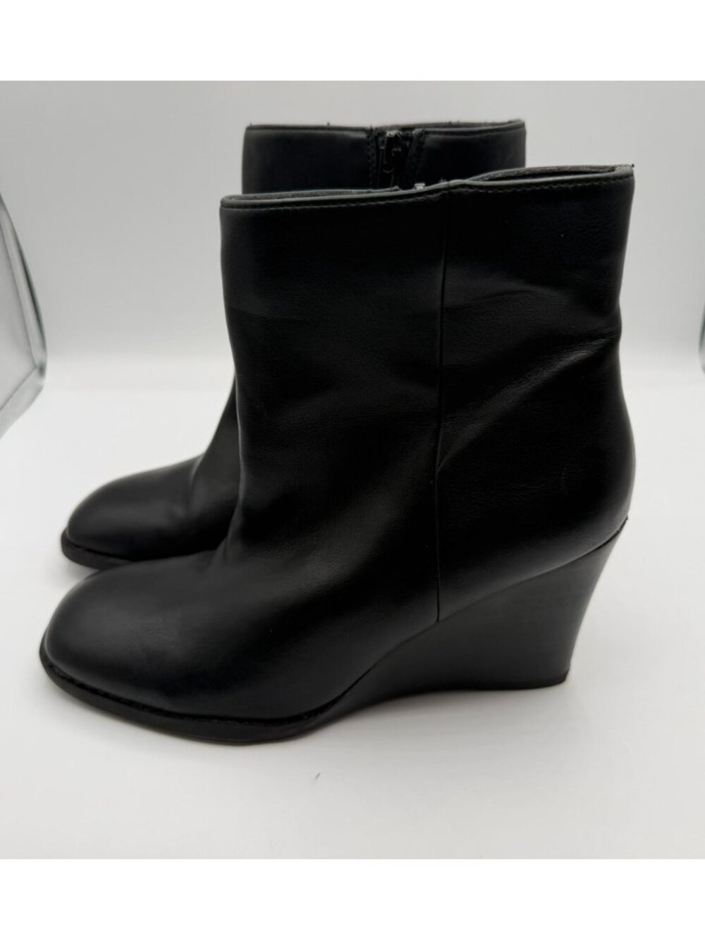 DV by Dolce Vita Rupert Wedge Booties Women's Size 6.5 Black Square Toe Shoes